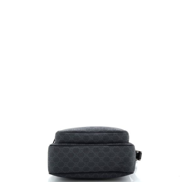 Gucci Front Pocket Messenger Bag GG Coated Canvas Small Black - Picture 4 of 6